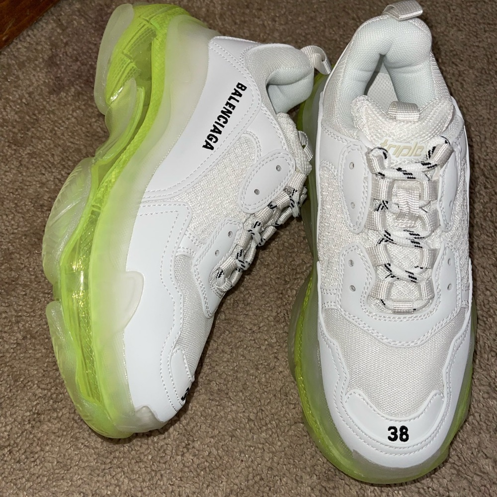 Used Balenciaga triple s sneaker white